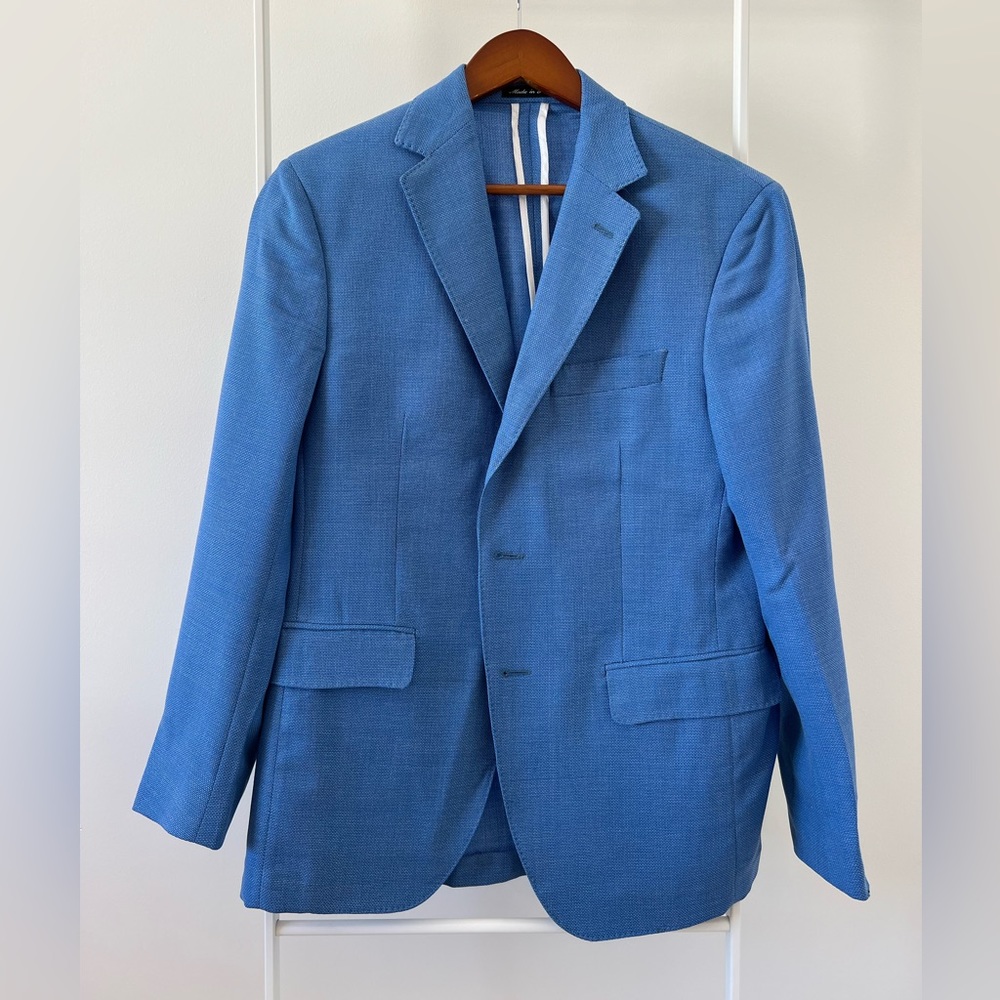 Beautiful Fransechini Italian jacket 38R unlined perfect for warm weather!